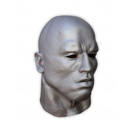 Latex Maske Kopf Silber
