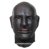 Rubber Latex Maske in Schwarz