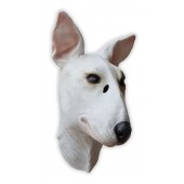 Hunde Maske aus Latex Bull Terrier