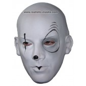 Carnival Latex Mask 'Evil Pedrolino'
