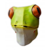 Máscara Rana Verde de Látex